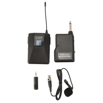 Wireless Lavalier Microphone Noise Reduction Mini UHF Clip On Mic for Stage Performance KTV