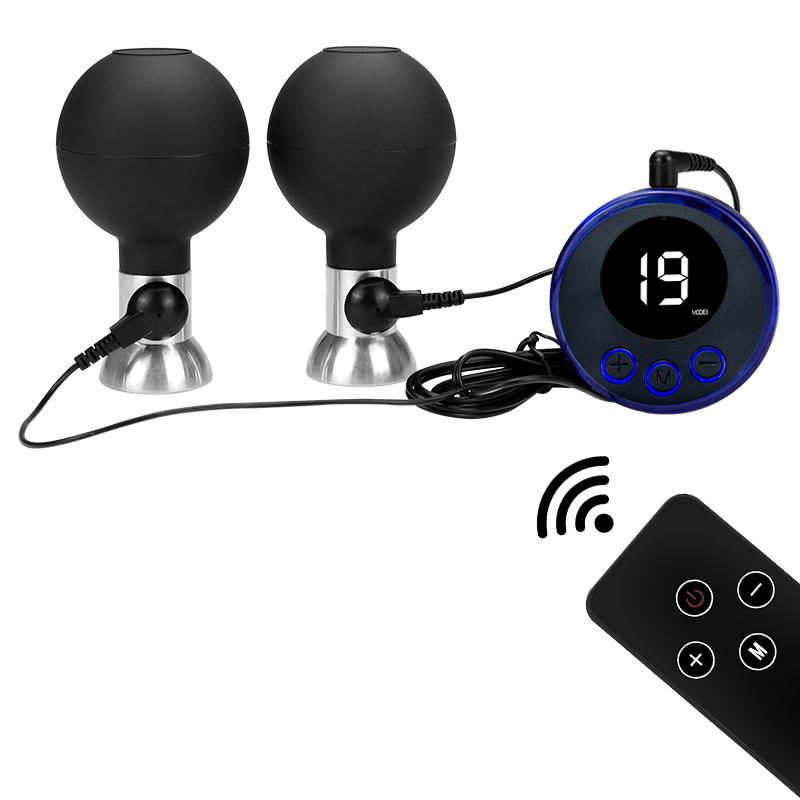Electric Shock Massage Nipple Sucker Clamps Clitoris Stimulator SM Sex Toys For Women Couple Tool Adult Game Product Bondage Set