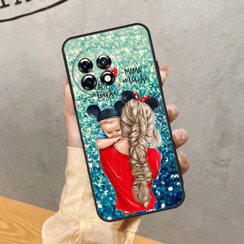 Baby Mom Girl Case For OnePlus 8 9 10 Pro 15 13 12 11 13T 13R 12R 10T 8T Nord CE 5 2 3 4 Lite N20 N30 Cover