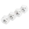 Aluminium Alloy 5mm To 12mm Wheel Hex Hub Adapter for WPL 1634 RC Truck (Silver)