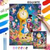 Alice In Wonderland Oil Painting Hand Painting Art Kit Coloring Painting Handmade Diy Home Decoration Gift