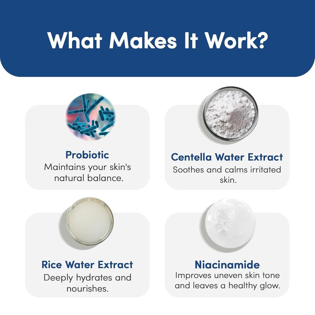 Man Matters Probiotische Sonnencreme LSF 50 PA++++ 50ml Breitbandschutz Schweißresistent Leichter Schutz