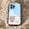 Cartoon Cute Cats Phone Case For Iphone 17 16 15 16e 14 13 12 11 Pro Max Plus Case Cover Coque