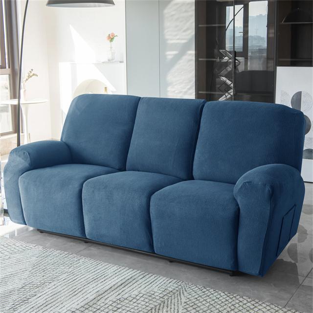 Polar Fleece Recliner Sofa Cover For Living Room Stretch Spandex Armchair Slipcovers Lazy Boy Chair Covers Couch Protector Split