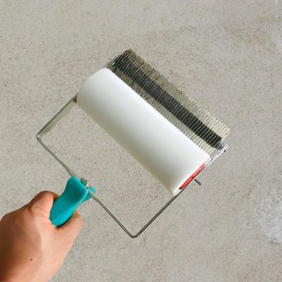 Iron Sheet Roller, Cross Pattern Embossed Roller ,Professional Art Handheld ,Reusable with Handle