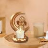 Resin Angel Statue Candle Holder Artistic Candle Stand for Fireplace Living Room Table Centerpiece