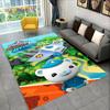 Tappeto Tappeto Carino Cartone Animato Barnacles degli Octonauts per Soggiorno Camera da Letto Decorazione Casa, Tappetino Antiscivolo per Divano Zerbino Regalo Bambini