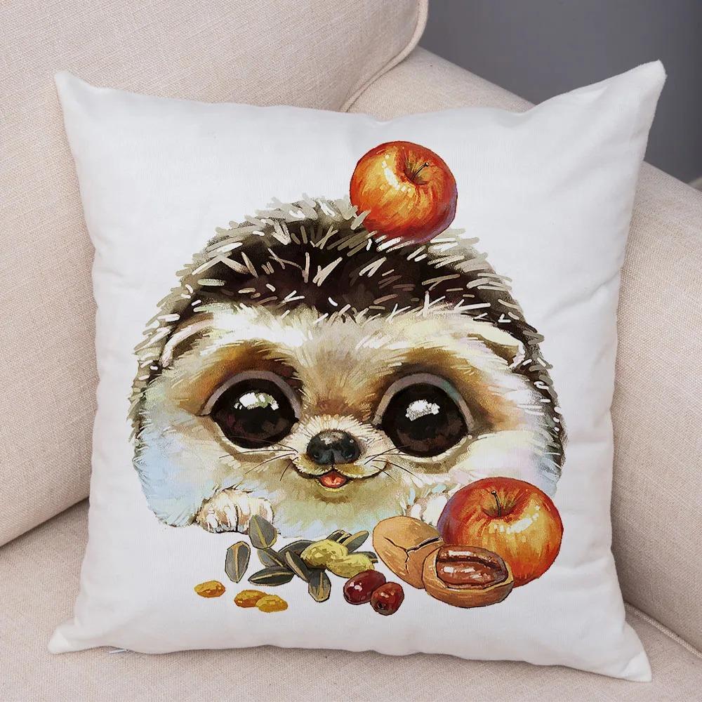 

Различные наволочки с изображением животных из мультфильмов для офиса, гостиной, автомобиля, украшения для дома, наволочки 40x40cm