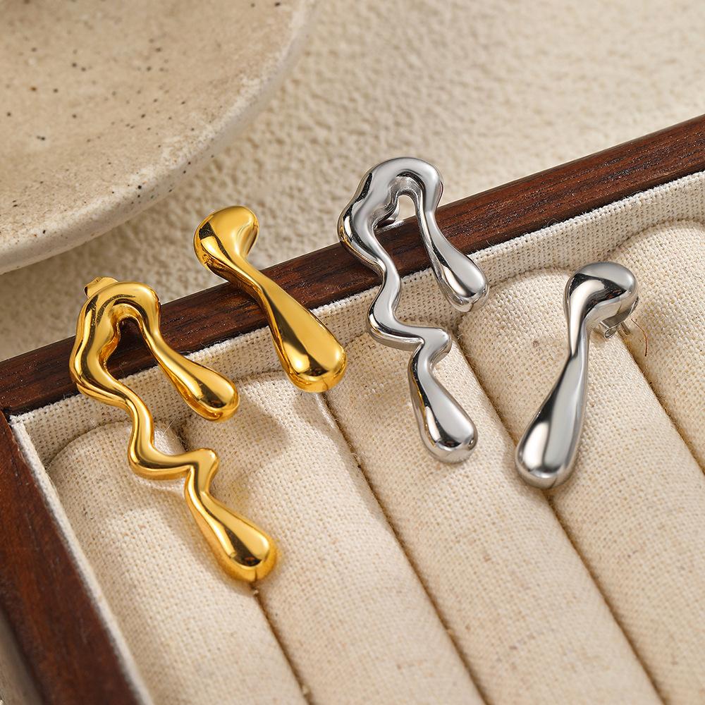 Fashionable, Minimalist, Niche, Light Luxury Design, Geometric Earrings, Exaggerated Temperament, Personality, Trendy Accessories for Women