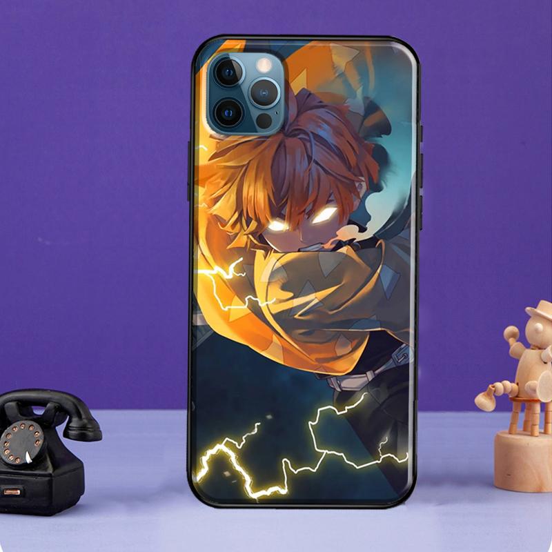 

Чехол для телефона Demon Slayer Kimetsu no Yaiba для iPhone 11 14 13 Pro Max XS XR X SE 2020 5S 6S 7 8 Plus 12 mini задняя крышка iPhone 14Pro MAX