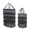 Hanging Drying Mesh with Zipper Breathable Polyester Foldable Hanging Mesh Drying Rack for Fish Vege