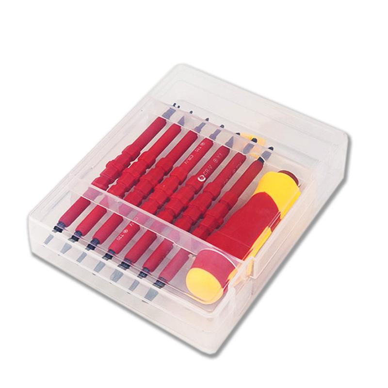 13-Piece Insulated Electrician Screwdriver Set, 1000V Resistant, Phillips & Slotted