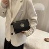 Women'S Bag Simple Solid Color Shoulder Bag Foreign Style Shoulder Bag Versatile Chain Messenger Bag Tide