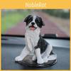 Border Collie Resin Animal Figure With Handpainted Features For Modern Interior And Gifts