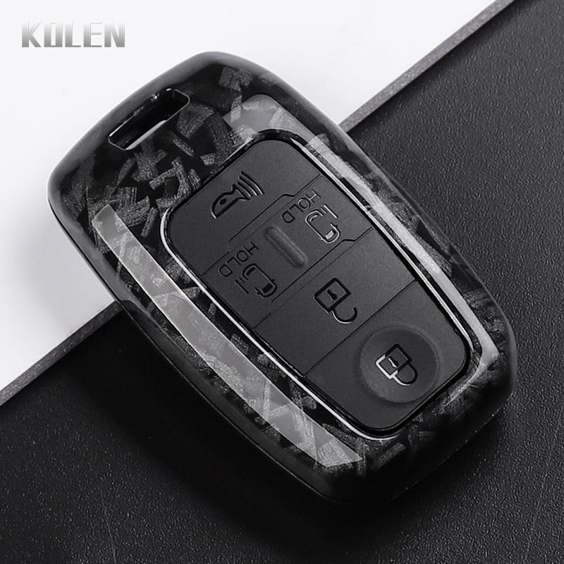 Abs Carbon Fiber Style Car Key Case Cover For Kia Sportage Cerato Optima K2 K3 K4 K5 Rio Picanto Soul Sorento Sedona Protector