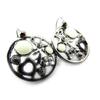 NOA [G6066] - Designer Earrings 'Emilie' Black White