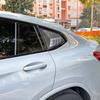 For BMW X4 G02 2018-2024 Car Rear Louver Window Side Shutter Cover Trim Sticker Vent Scoop ABS Carbon Fiber Black Accessories