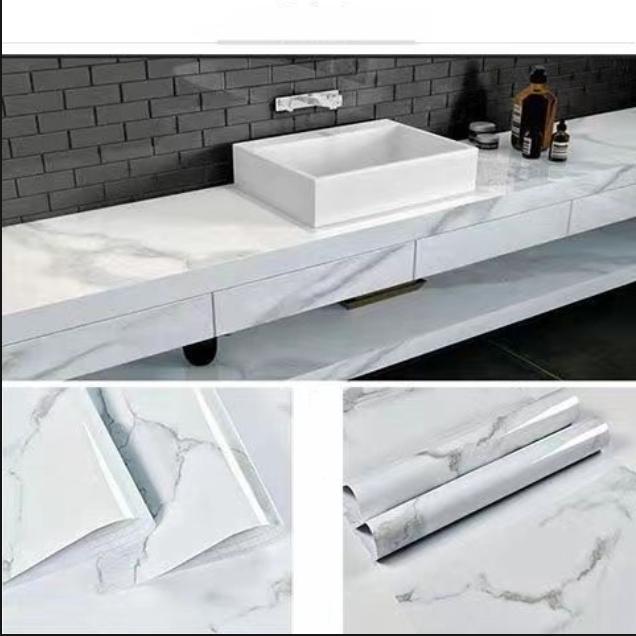 Tapet și hârtie de perete de 5 metri Tapet din marmură Vinil PVC Impermeabil Tapet autoadeziv 3D pentru Masă de perete Living Decor Home