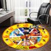 1pc Dragon Ball Characters Artwork Round carpet, Made of Polyester,Perfect for Decorating Office Chairs, Living Rooms