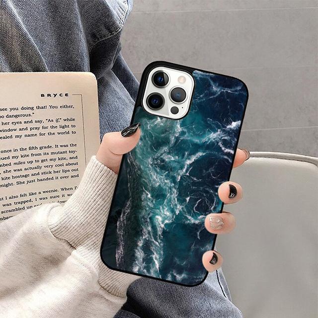 Blue Sea Ocean Waves Mobile Phone Cases Cover For iPhone 17 Air 16 15 14 12 13 11 Pro MAX Apple Plus Coque