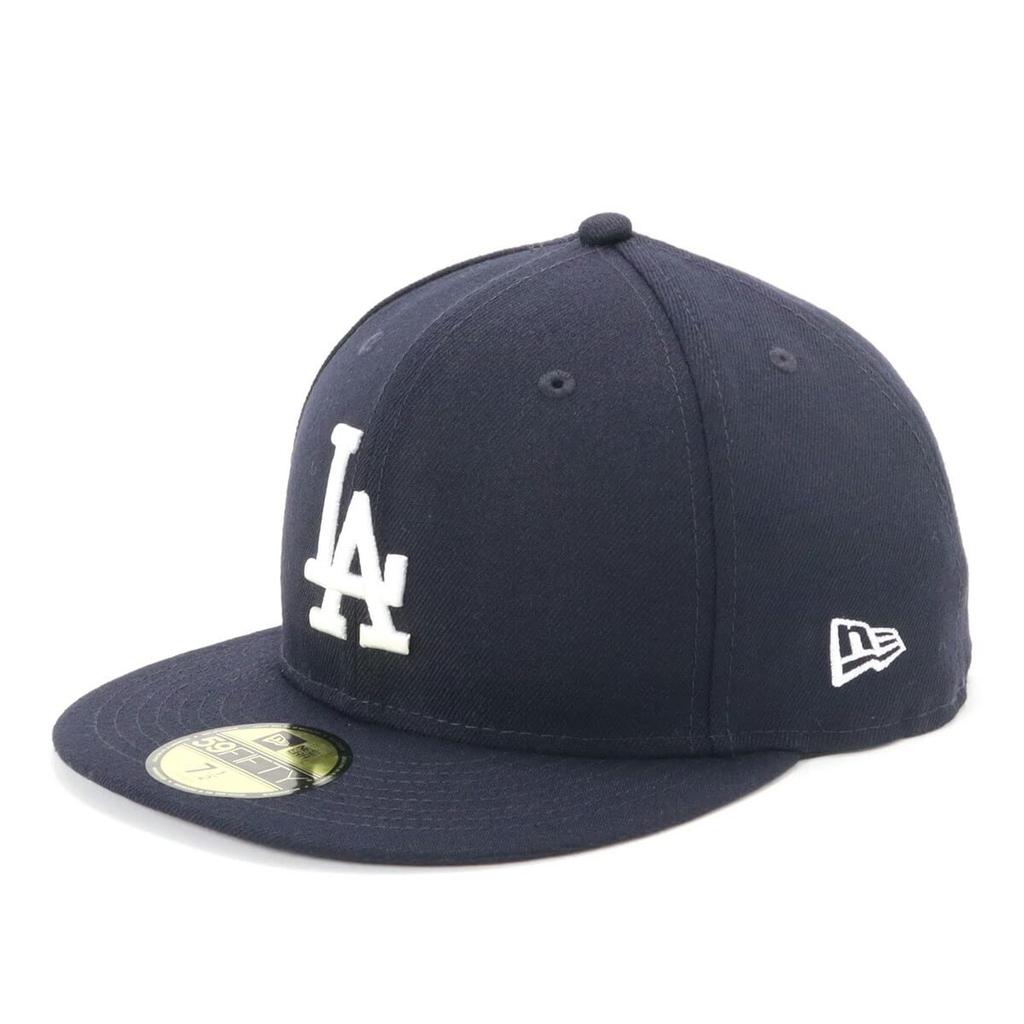 Flat Visor Cap MLB Dodgers LA Navy 7 5950 LOSDOD NVY SWHT 25J [New Era] 3/8