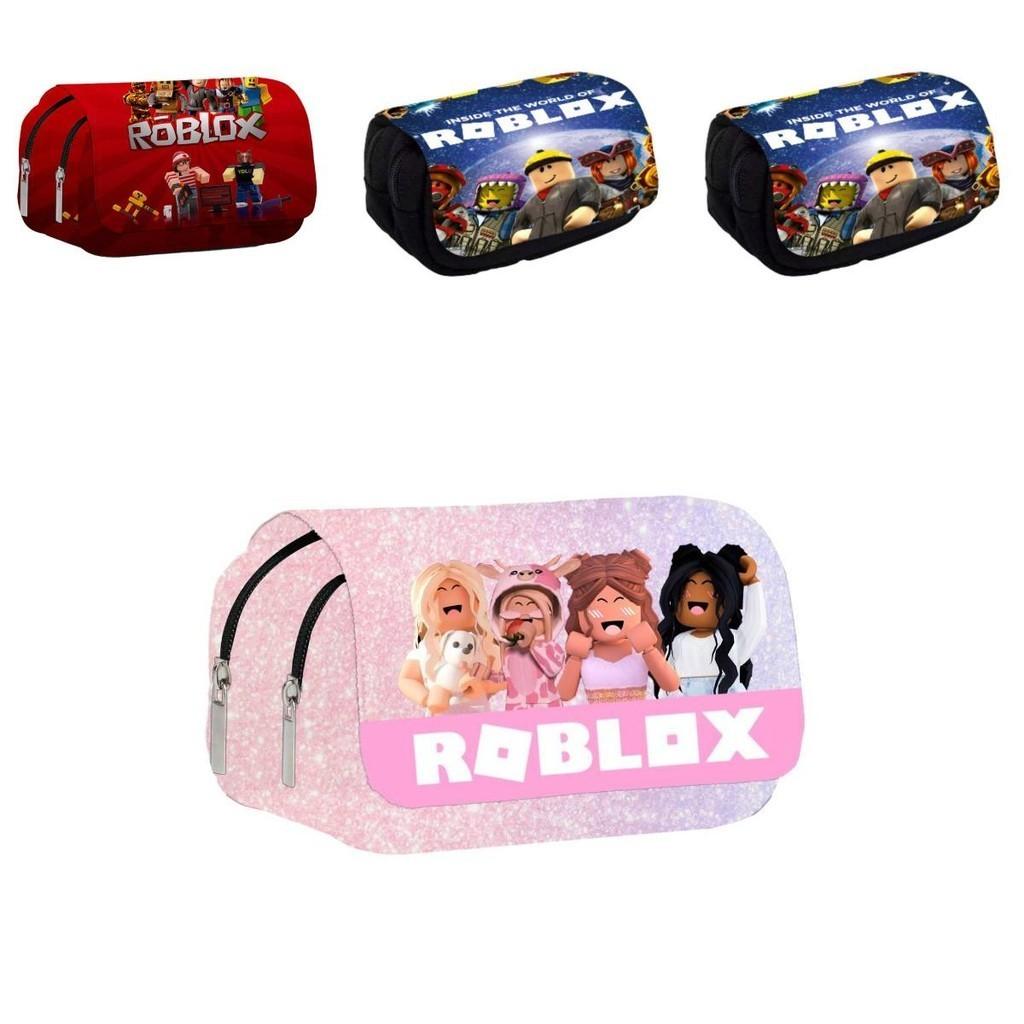 3d New Virtual World Roblox Dual-layer Pencil Case For Elementary And Middle School Students