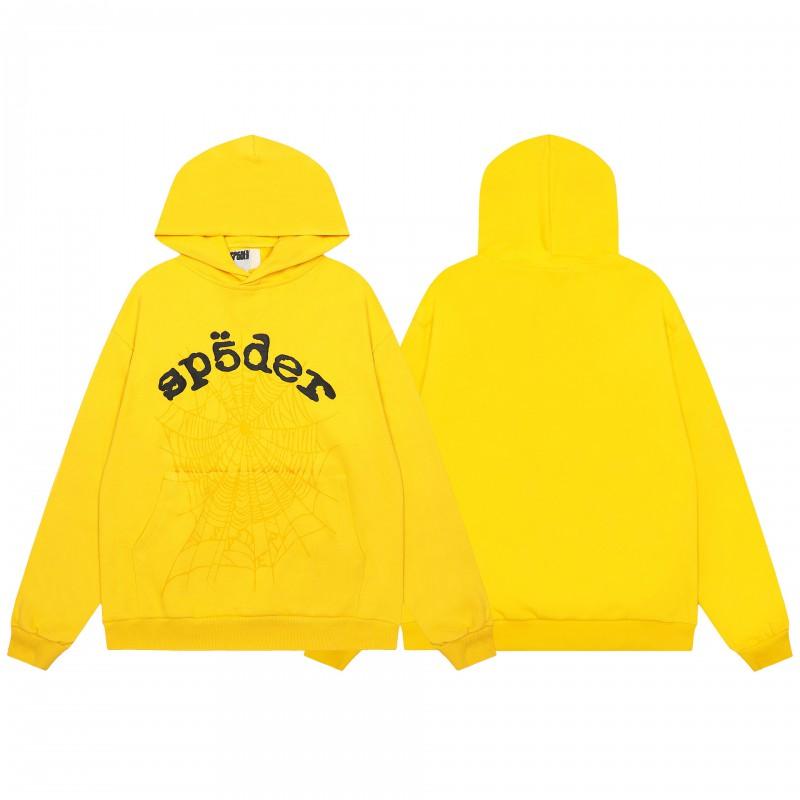 Mens Spider Web Graphic Hoodie High Street Loose Fit Long Sleeve Pullover Teens