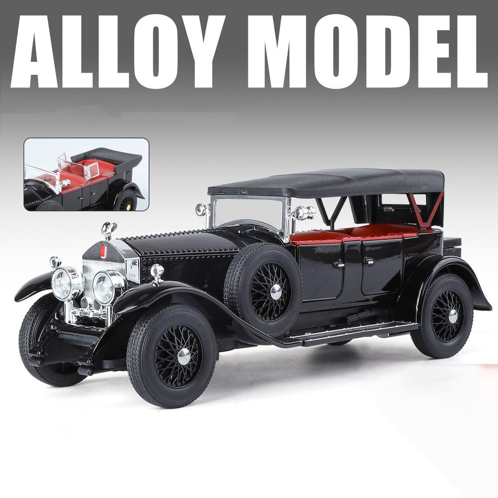 1:24 Shelby Cobra Phantom Miniature Toys Car Diecast Alloy Model Doors Opened Sound Light Pull Back Vehices Kids Christmas Gifts