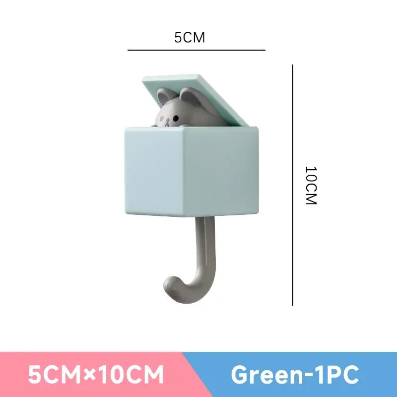 

Крючок с мультяшным котом, самоклеящиеся вешалки для дверей общежития, спальни, крючки, ключ, зонтик, вешалка для полотенец, вешалка для пальто, настенная вешалка для украшения животных