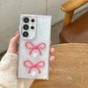 Applicable To Samsung S25Plus Epoxy Transparent Glitter Mobile Phone Case S24Ultra Flower Pearl Decoration Women'S A05