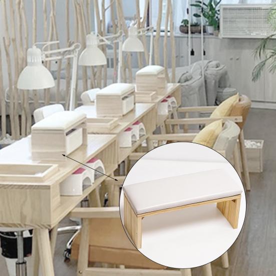 Nail Pillow Double-layer Long Lifespan Wood Manicure Arm Rest Cushion for Women