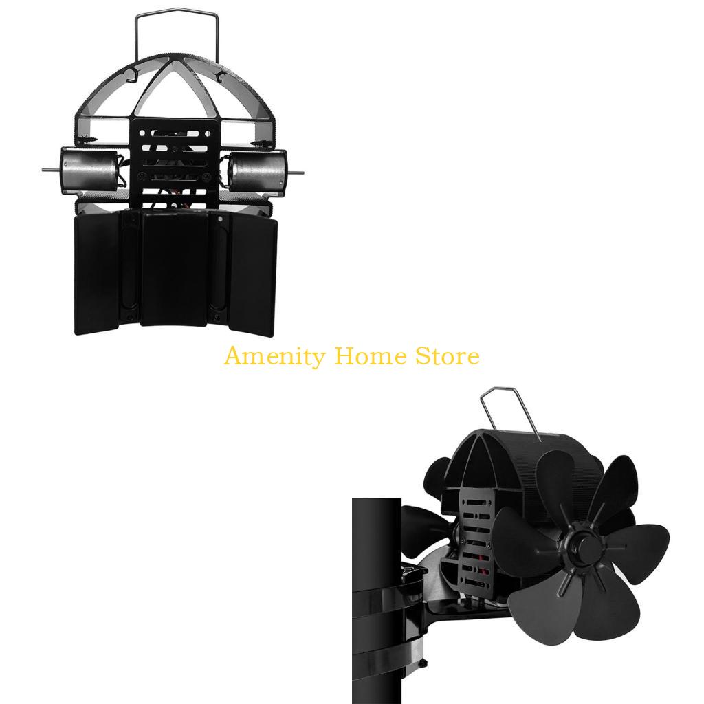 F26C Stove Fan Heat Powered without Electricity Chimney Fan Heat Distribution DY4206 China Mainland
