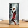Sports M-Michael Jeffrey Jordan Phone Case Black Silicone Soft For Samsung Galaxy A73,A72,A71,A70,A53,A52,A51