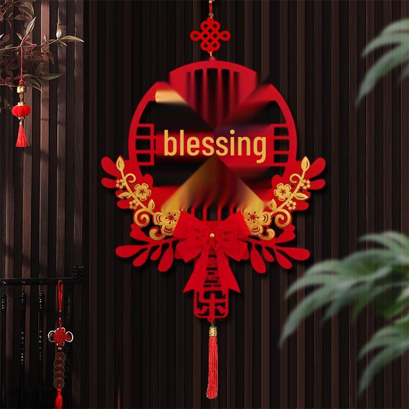 2026 Chinese New Year Fu Pendant for Year of the Snake - New Style Hanging Decoration for Living Room, Spring Festival Ornament