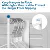 EASTTOWEST Magnetic Hanger Organizer Stacker,Clothes Hanger Storage Rack,Hanger Holder for Closet Laundry Room Washing Machine,White
