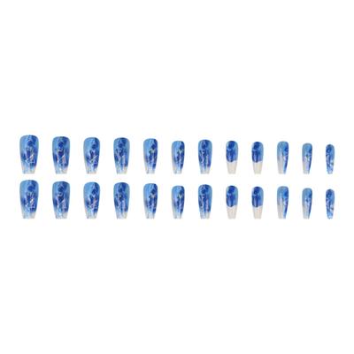Heart,shaped Artificial Nails, 24 Pieces Of Press, Nails, Suitable For Women And Girls, 24 Pieces Per Pack ,1ml,