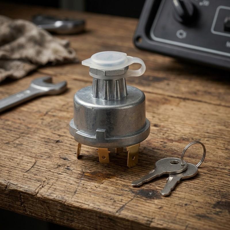 Schalter Traktor Teile Zuverlässigkeit Haltbarkeit Für Lucas 128SA 35670 Traktor Zündschalter 2 Stück Zündschalter Metall