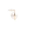 Bien Vetu Carving Pearl Ring Ring Gold-Filled Earrings
