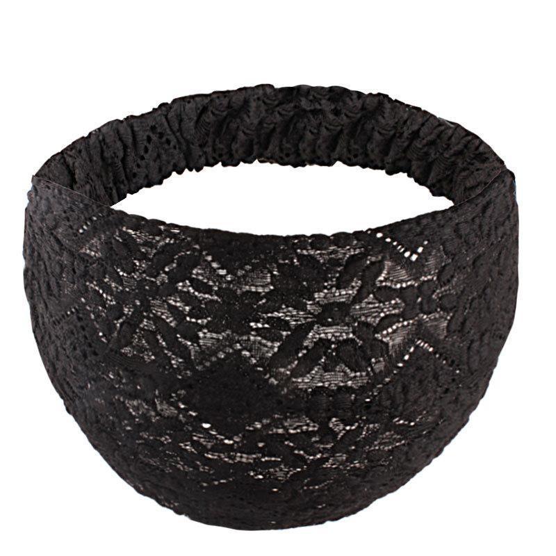 

1Pcs Girls Wide Side Head Wrap Gifts Solid Hollow Flower Headband Hair Hoop Korean Style Lace Hairbands Non Slip Headwear A1