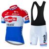 Tour De France Team Cycling Jersey Men's Short Sleeve Summer Shirt Breathable Quick Dry Outdoor Sportswear Mountain Clothing Set