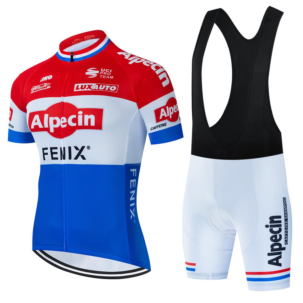 Tour De France Team Cycling Jersey Men's Short Sleeve Summer Shirt Breathable Quick Dry Outdoor Sportswear Mountain Clothing Set