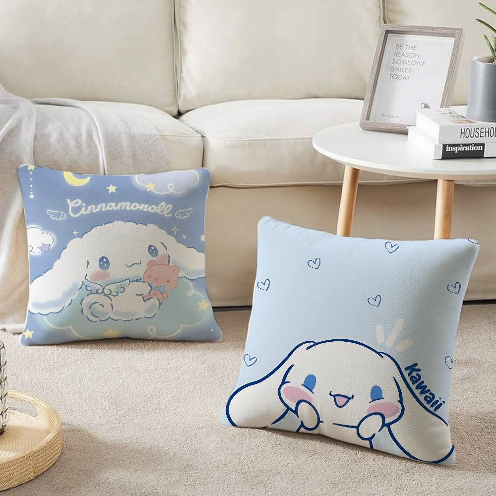 Süßer C-Cinnamoroll Kawaii Kissenbezug Heimdekoration Überwurf für Sofa Bett Auto Zimmer Dekoration Geschenkidee