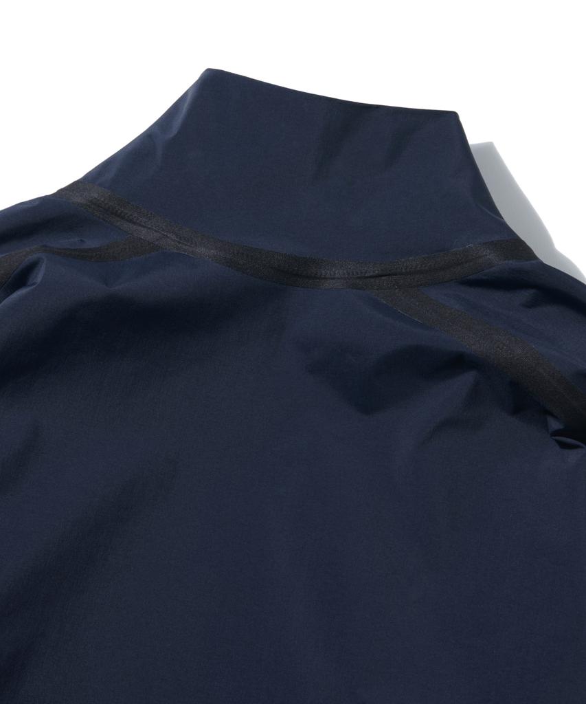 Welter Experiment Wol027_3Layer Seamsealing Stand Shell Jacket_Navy