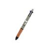 Sun-Star Stationery Snoopy Goods Dr. Grip 4+1 Multi-Color Ballpoint Pen with Mechanical Pencil, Joe Cool S4659392, Matte Color, Wood Grip, Oil-Based,
