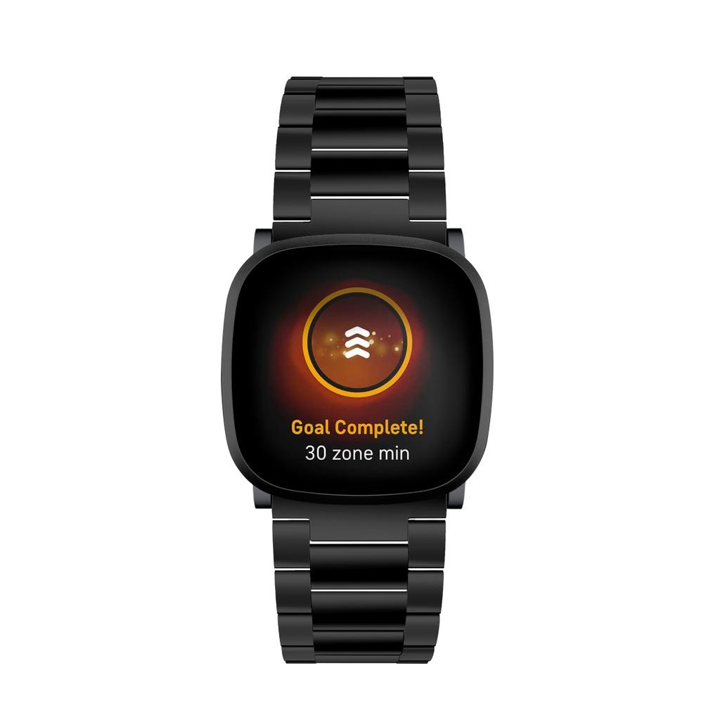 For Fitbit Versa 3/Fitbit Sense 22.5mm Stainless Steel Watch Band Replacement Wrist Strap