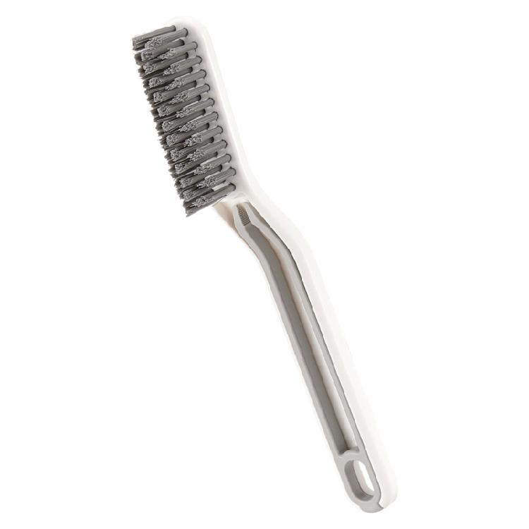 Multiuse Stiff Bristle Bathroom Brush With BuiltIn Hair Remover For Tight Space Corners Floor Efficient Cleaning 2Pcs