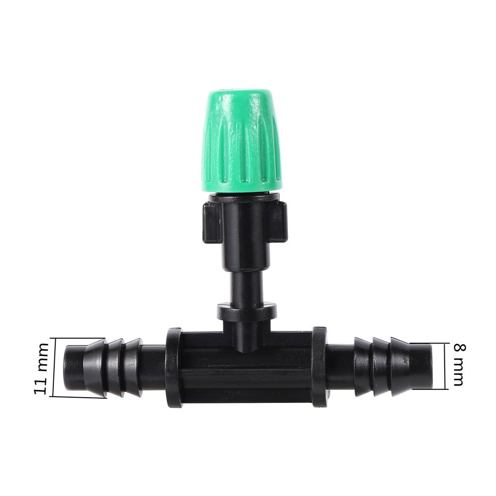 5 Stück Sprühdüse Tropfer Bewässerungssprühgerät Zerstäubungssprinkler Gartenbewässerungssystem Mit Schlauch T-Stück Dorn Gewindeanschluss