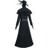 Halloween Adult Medieval Steampunk Style European and American Plague Doctor Costume with Bird-Beak Crow Mask