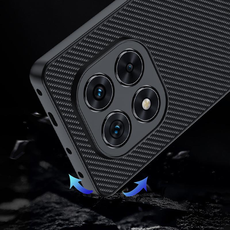 Pro Redmi Note 15 Pro / Note 15 Pro Plus 5G Pouzdro Vláknová textura PU-Kůže Telefon Funda Kryt pro Xiaomi Redmi Note 15 5G Capa