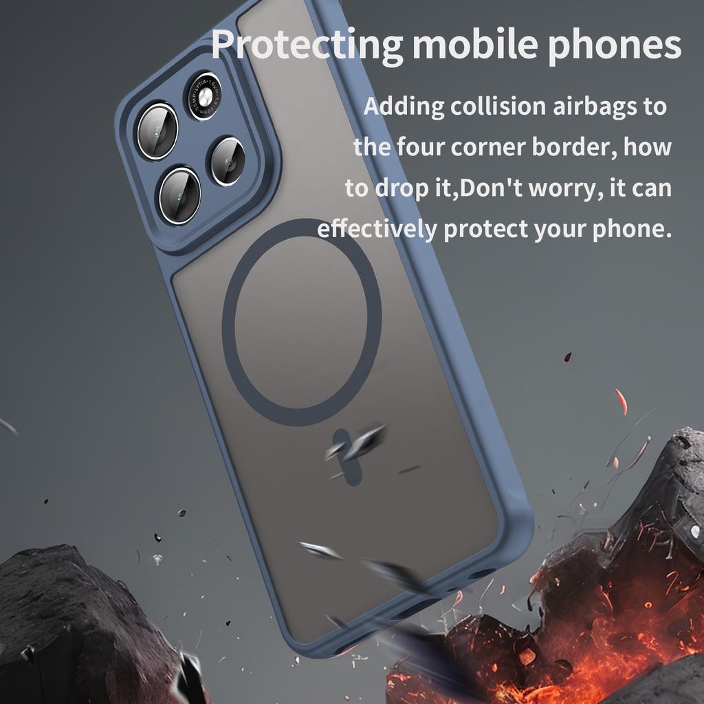 For Motorola Moto G56 5G Magnetic Case Anti Drop PC + TPU Phone Cover